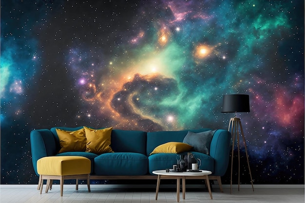 Universal star image pattern fantasy galaxy design