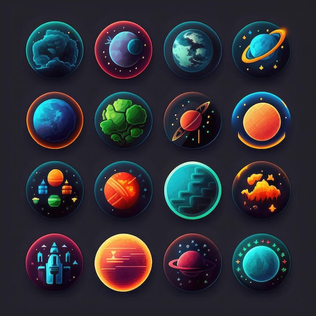 Universe planet space galaxy ai generated