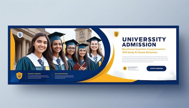 Photo university admission web banner