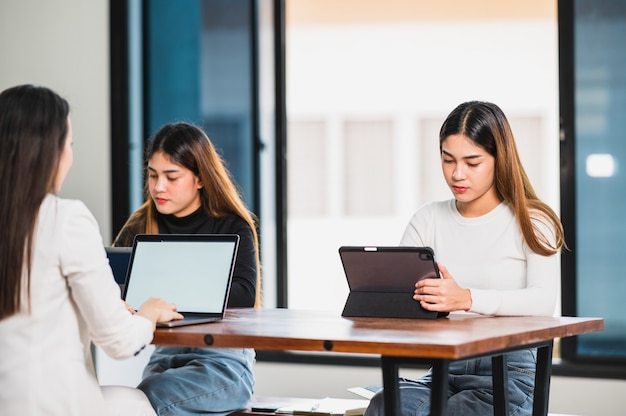 University professor giving lesson to students in classroom at University