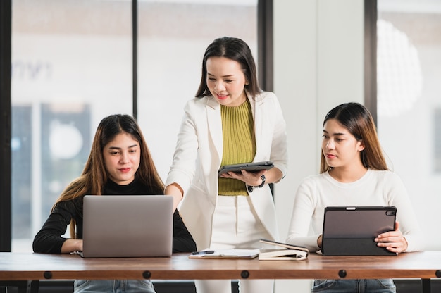 University professor giving lesson to students in classroom at University