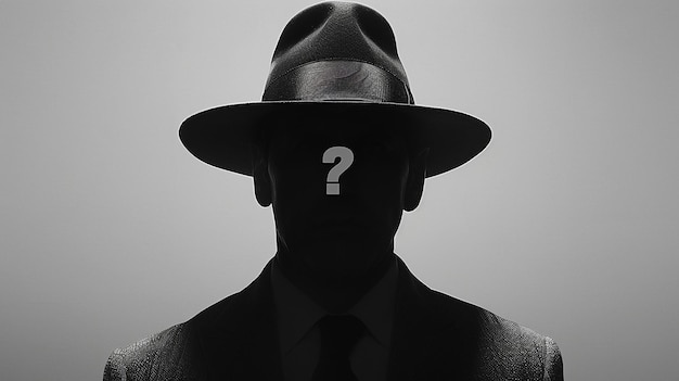 Unknown Character Incognito on White Background