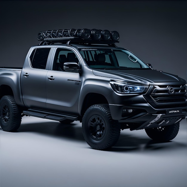 Unleash the beast striking black Hilux 2023 car ready for adventure