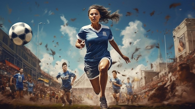 Unleashing the Spirit by Capturing the Vibrant Energy and Passion of Female Football Fans