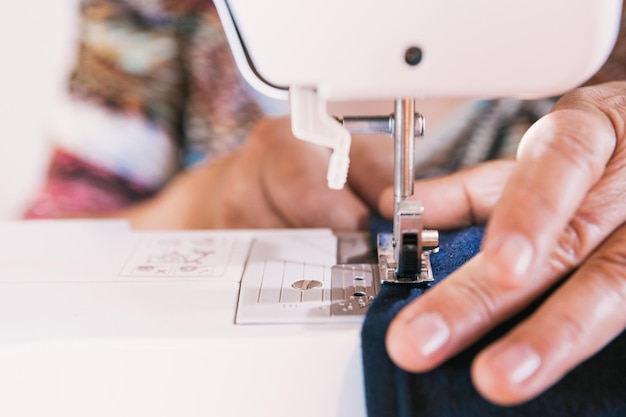 unrecognizable woman using a sewing machine to manufacture clothing Employment issues