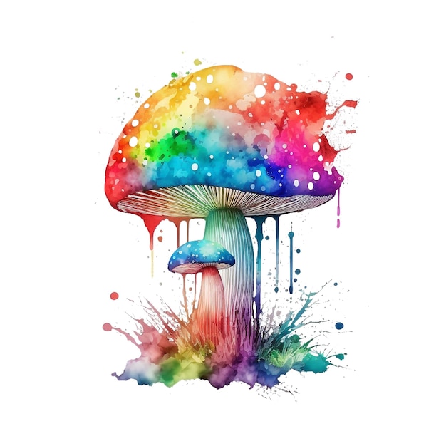 Untitled design Rainbow_colored_Mushroom 2