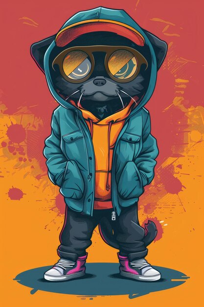 Unusual character for unusual streetwear company cartoon style vector style animal simple ar 23 stylize 250 Job ID 4ffbdf7604aa4dd8b56dd0b4a758aa3b