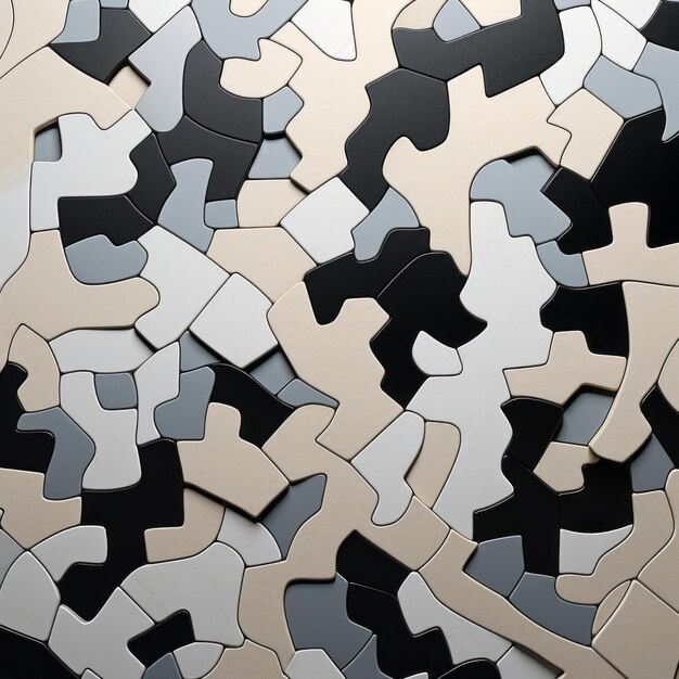 Photo unveiling the art of seamless mosaic patterns an elegant interplay of visual jigsaw puzzle