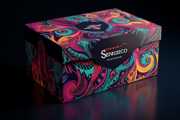 Photo unveiling creativity innovative and artistic packaging boxes concept