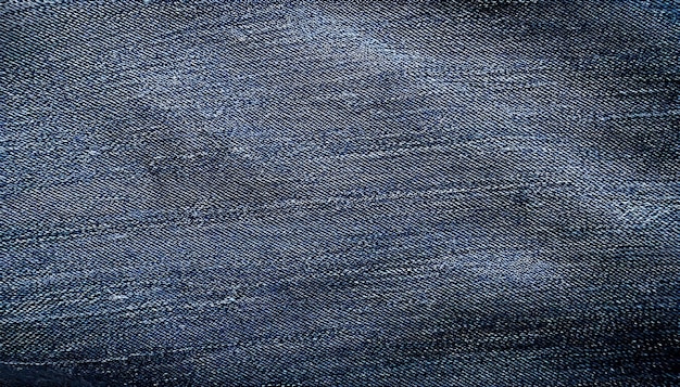 Photo up close look at denim fabric revealing its texture and intricate weave