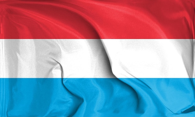 Photo an up close view of luxembourg flag flying textures