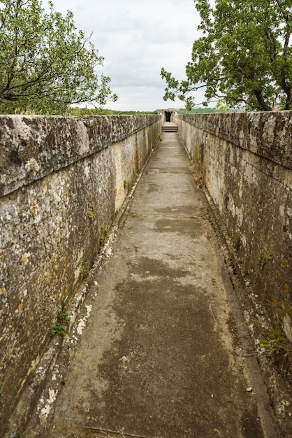 Upper part of the aqueduct Channel to transport water