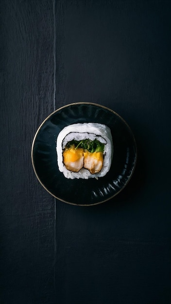 Uramaki shushi japanese food taste isolated on a white background