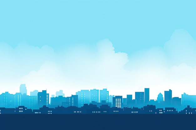 urban city landscape skyline space silhouette illustration background