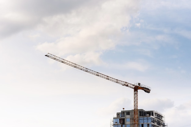 urban constructions crane when building