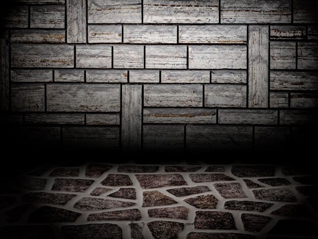 Urban Grunge Interior Brick Wall Stage Texture Background