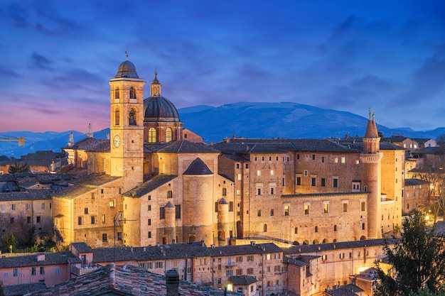 Urbino Italy medieval walled city in the Marche Region