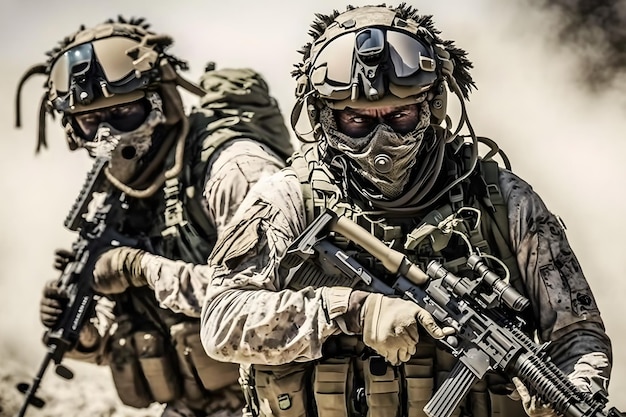 US Army Special Forces Group soldier Neural network AI generated