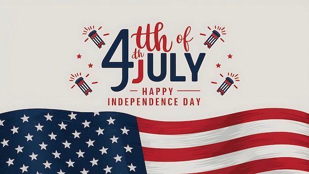 US Independence Day Poster Banner