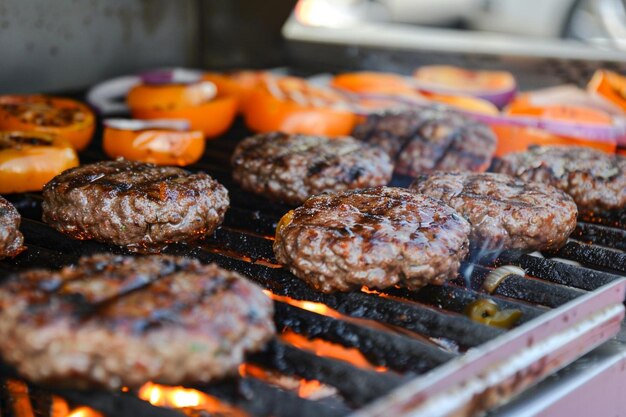 Us labor day celebration with burgers