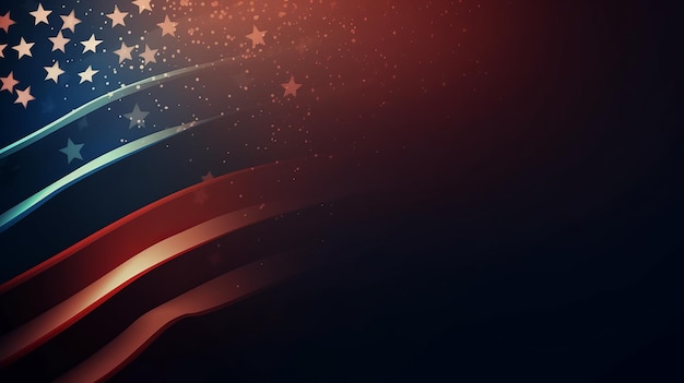 USA 4th of july background Generative ai