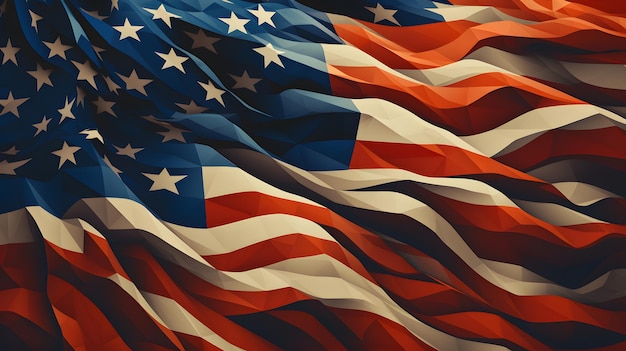 USA Flag Background