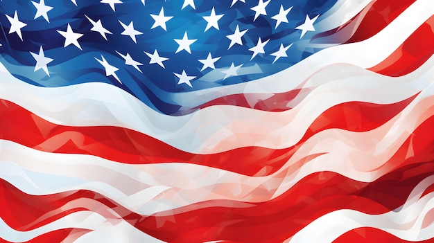 USA Flag Background