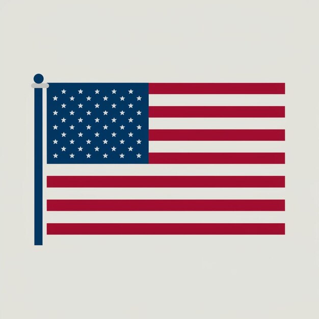 Photo usa flag official colors and proportion vector illustration photo image