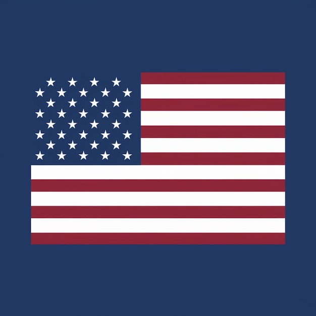 Photo usa flag official colors and proportion vector illustration photo image