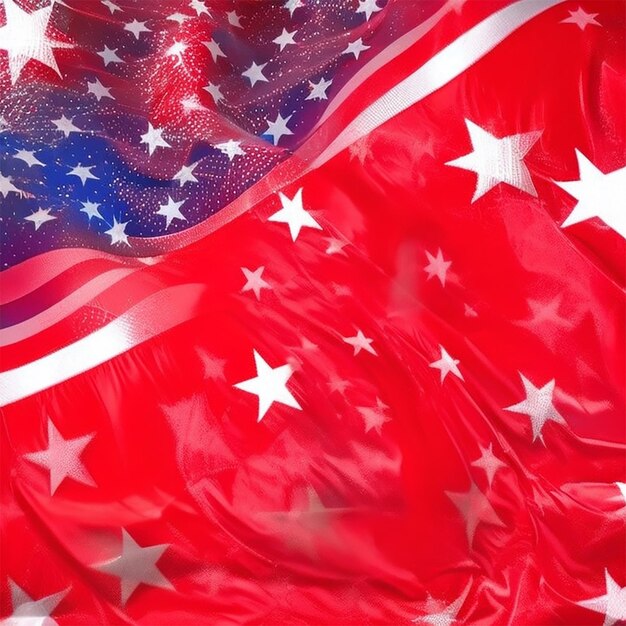 Usa independence day abstract background with elements of american flag in red colors