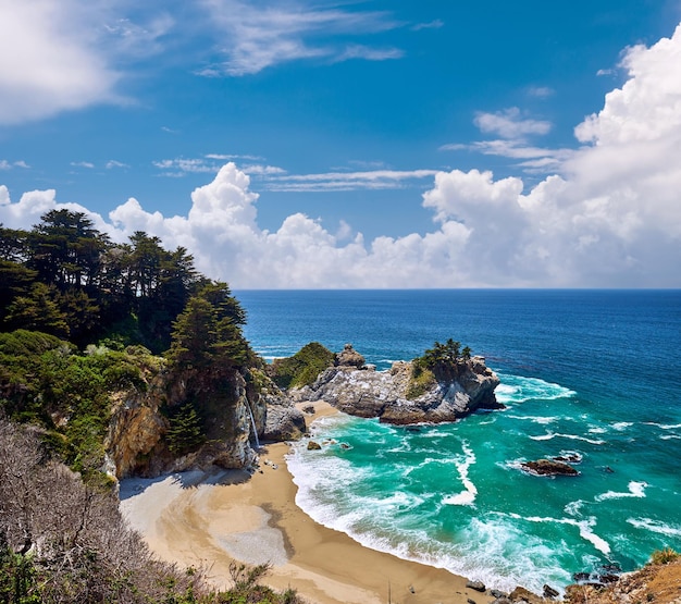 USA Pacific coast beach landscape California