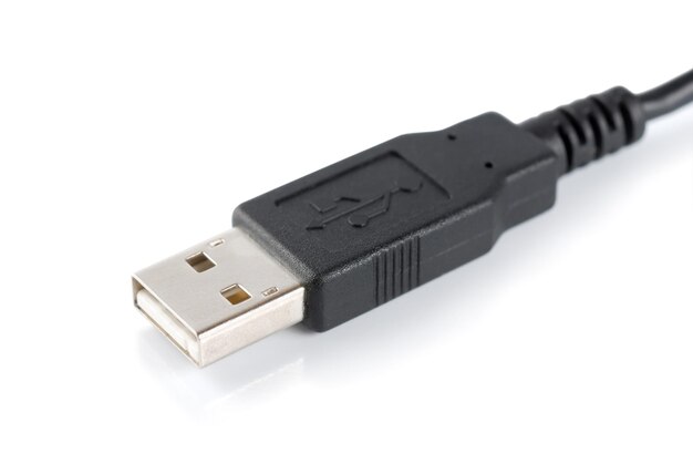 USB cable isolated on a white background