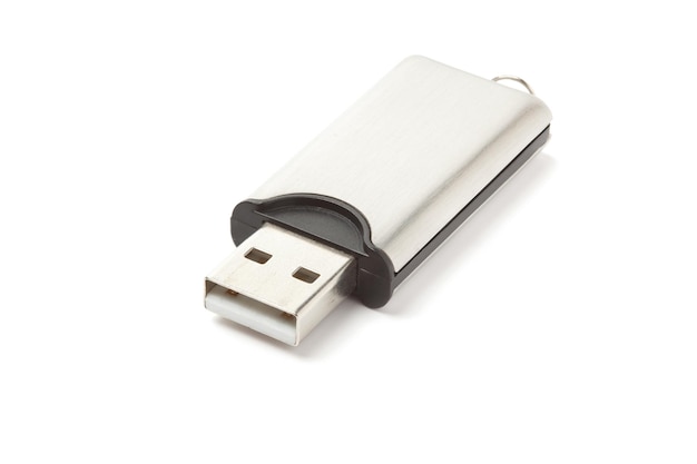 USB flash drive isolated