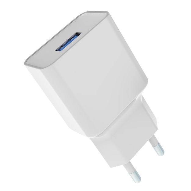 USB Wall Charger 3D rendering