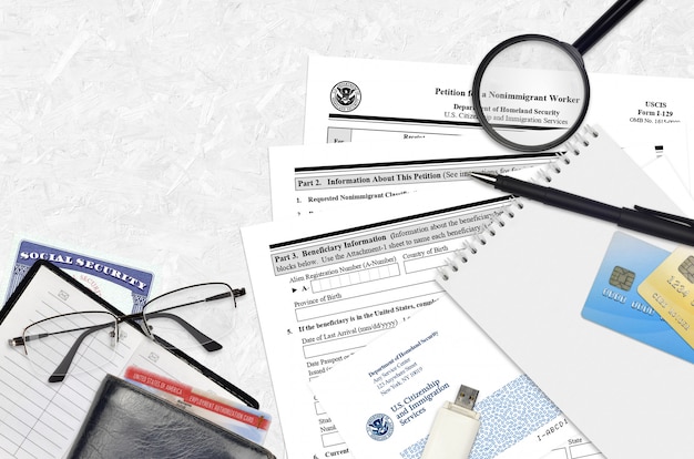 USCIS form I-129 Petition for a nonimmigrant worker