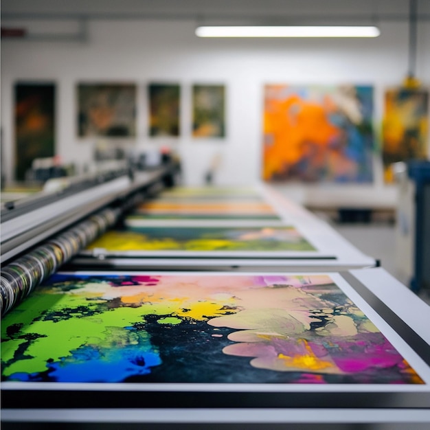 The use of advanced technologies in largeformat printing like UVcurable inks