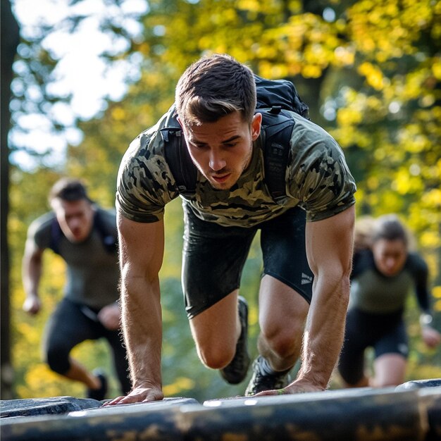 Photo the use of obstacle courses in training