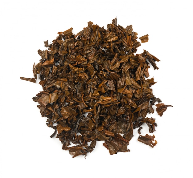 Used Tea Leaves Isolated