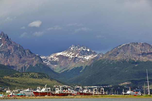 Ushuaia city on Tierra del Fuego, Argentina