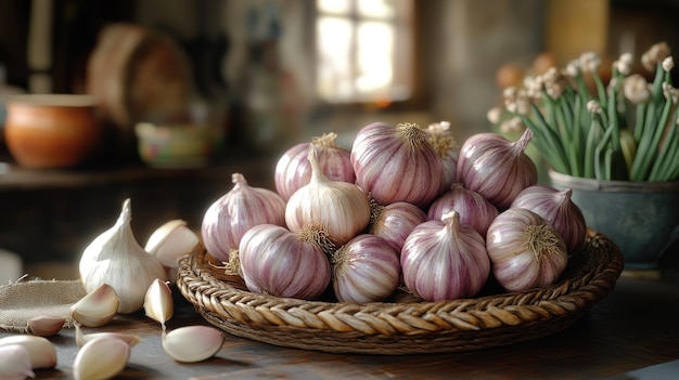 Using fresh garlic and onions for flavor and health