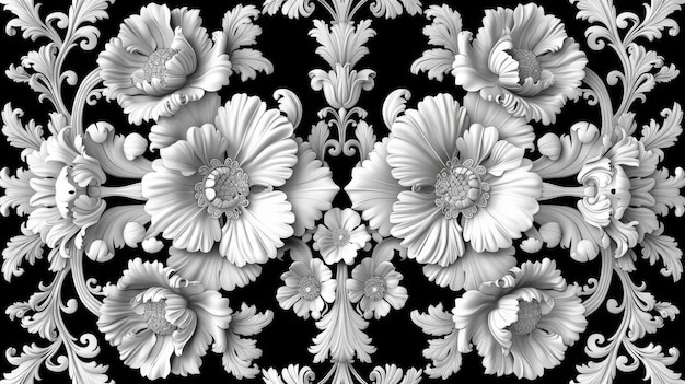 Using stock technology this seamless pattern features a royal vintage Victorian Gothic background adorned with venzels and whorls