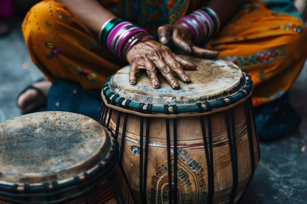 Using traditional music instruments like tabla and generative ai