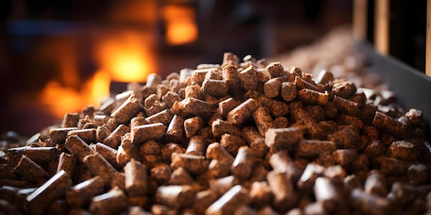 Using Wood Pellets Alongside Coal in Power Plant Boilers to Generate Steam Concept Biomass Energy CoFiring Renewable Resources Power Generation Steam Production