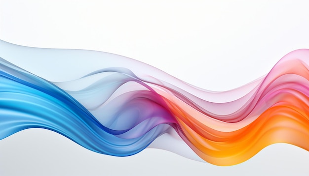 Utilize generative design to depict waves or ripples of different colored powders flowing across the frame creating a visually appealing and harmonious pattern against the white background