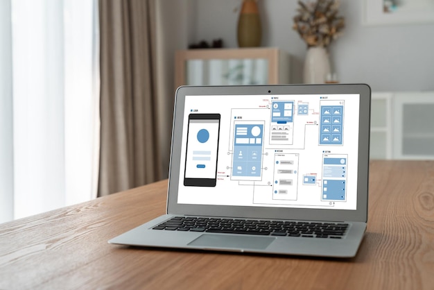 UX UI design process for modish mobile application and website