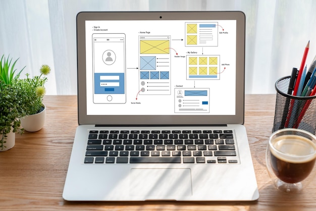 UX UI design process for modish mobile application and website