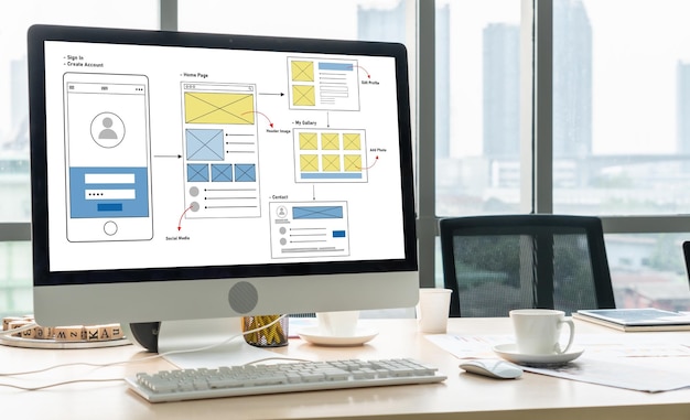 UX UI design process for modish mobile application and website