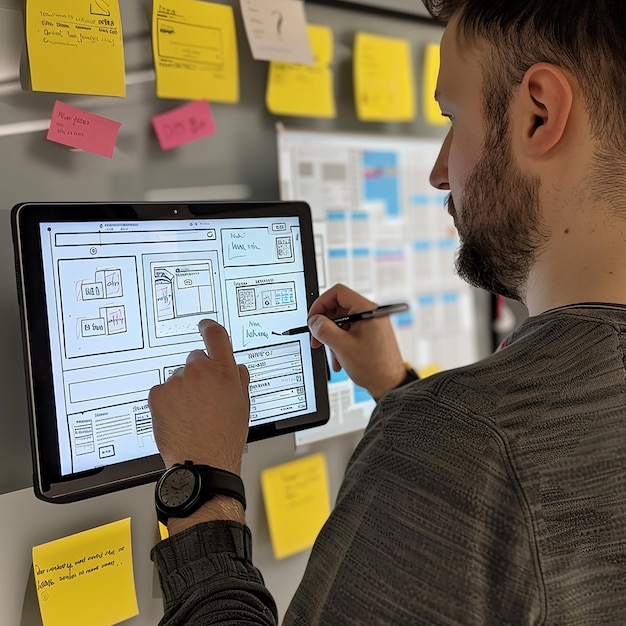 UXUI Designer Prototyping a Mobile Application