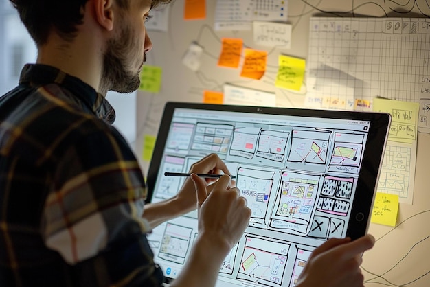 UXUI Designer Prototyping a Mobile Application