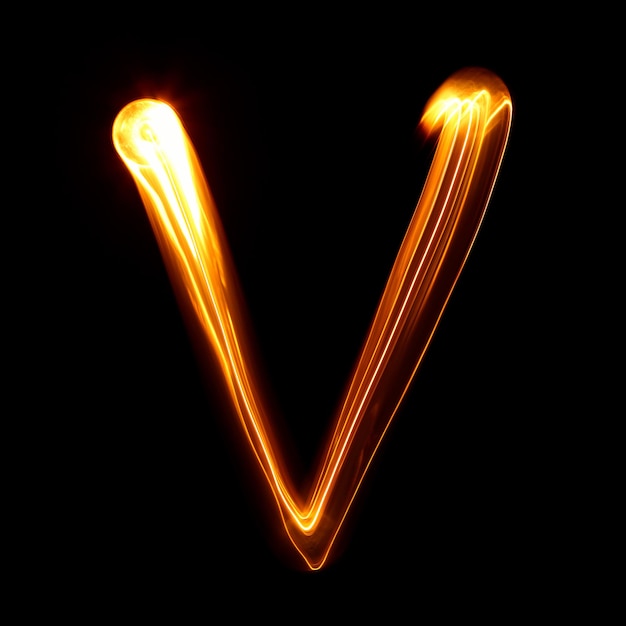 V - Pictured by light letters